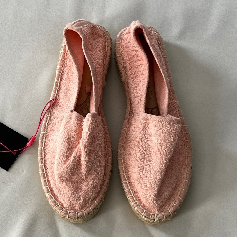 NWT South Beach Pink Terry Cloth Espadrilles